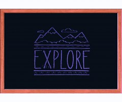 Купить меловую доску 90х60 см Минск - Infostend 920102