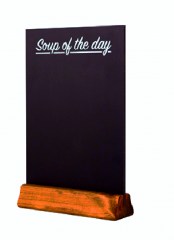 Тейбл-тент с лого, ценник черный меловой купить Минск - Infostend 920103